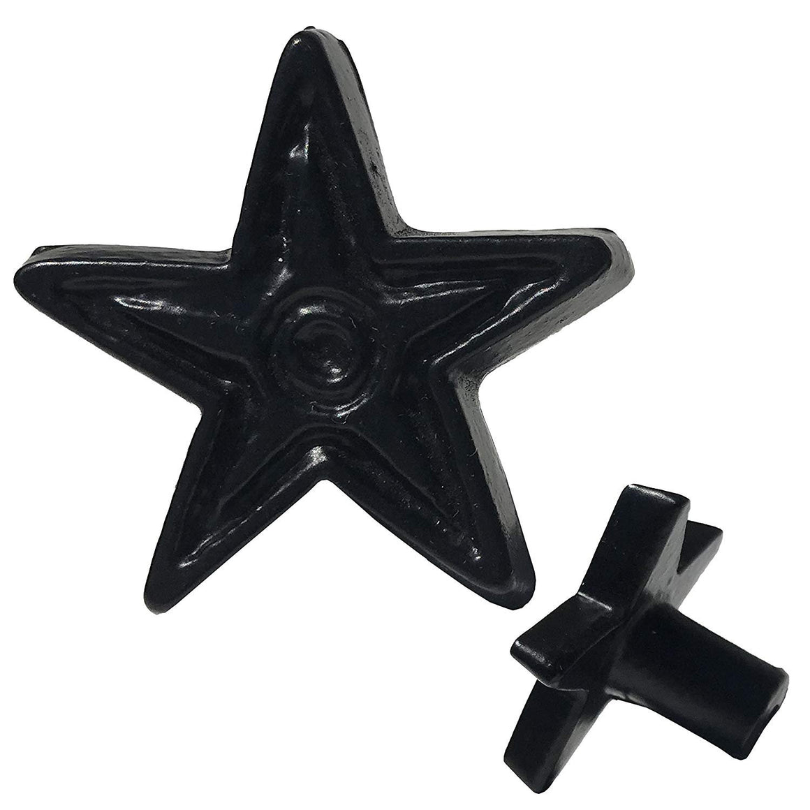 1.75" - BIG STAR EYE - Cabinet Knob Handle - For Gate, Cabinet, Dresser - Black Finish For interior & Exterior Designing (1)