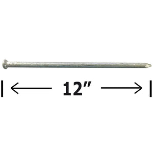 120d - Galvanized Spike nail - Outdoor rust resistant nail, great for landscaping ties (5)