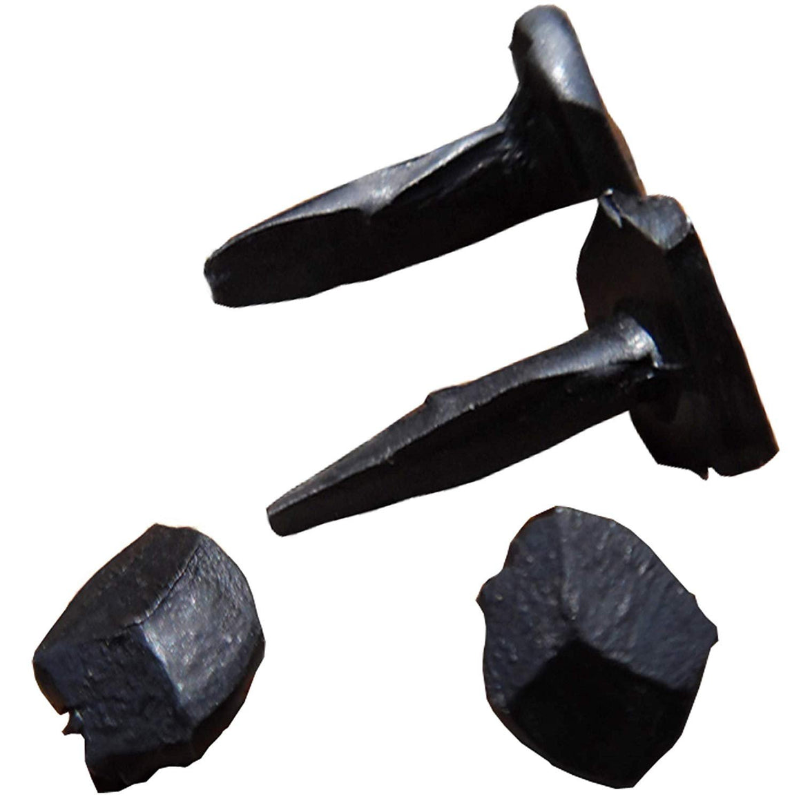(10) 5/8" Steel Decorative Wrought Head Nails with Black Oxide Finish - 10 Nails