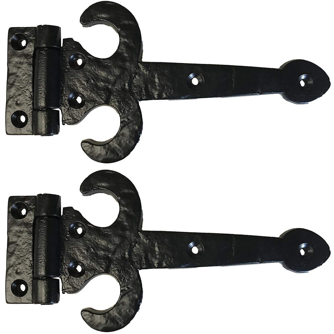 6.5" - DS-112 - Fleur di lis Spear Decorative Iron Strap - Antique Style Iron Strap for Doors, Gates, cabinets, barn Door Straps. - DS-112 (10)