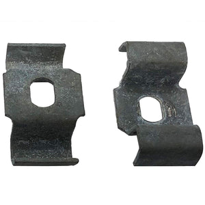 (50) 1/4" - Double LINE CLAMP - 1" X 1.75" - Galvanized Steel Pipe - Cable Clamp Bracket