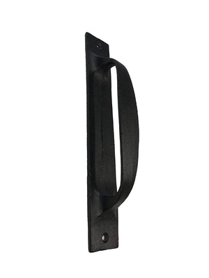 6.5" Flat Iron Handle - DS-03 - for Gate, Garage, Closet, Cabinet, Sliding Barn & Shed Doors - in Vintage Black Wrought Iron Finish for Interior & Exterior Designing - DS-03 Blk (4)