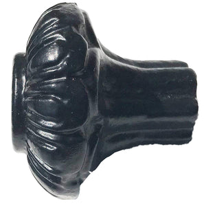 1.5" - Flower Petal - DS-65 - Cabinet Knob Handle - For Gate, Cabinet, Dresser - Black Finish For interior & Exterior Designing (10)