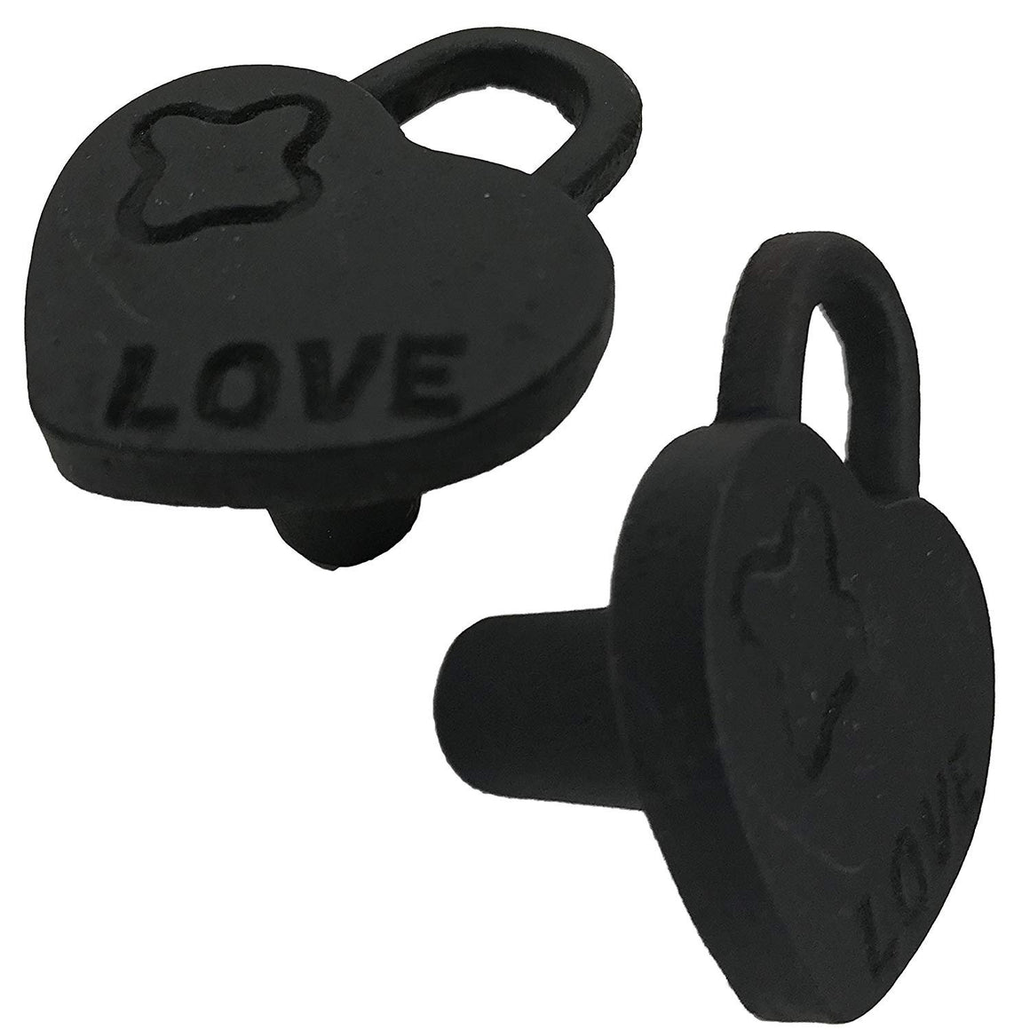 1.75" Love Lock - BB-358 - Cabinet Knob Handle - For Gate, Drawer, Closet, Cabinet, Dresser - Black Finish For interior & Exterior Designing - BB-358 (10)