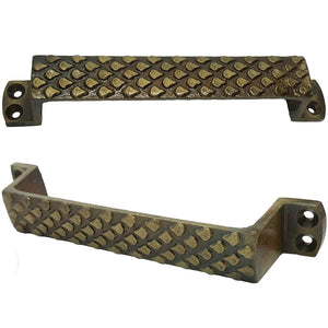 6.25" - Decorative Antique style Handle -for cabinets, doors, dressers, BB-691-Bronze (2)