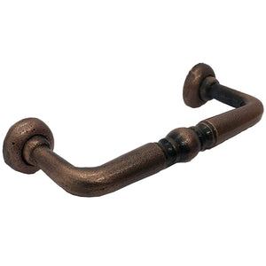 5" Colonial Style - BB-602 - Iron Cabinet Knob Handle - For Gate, Drawer, Closet, Cabinet, Dresser - Black Finish For interior & Exterior Designing - Copper color (10)