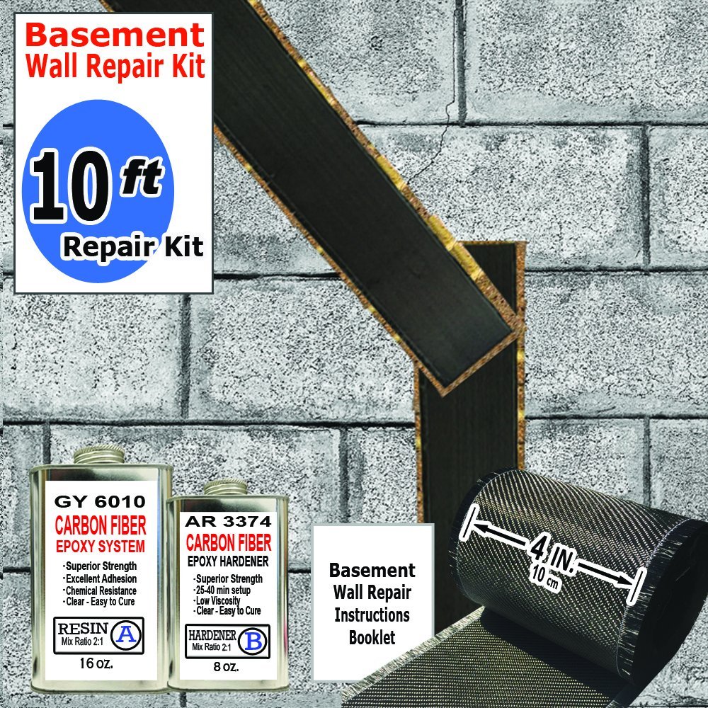 10 ft-Carbon Fiber-Basement Wall Crack Repair Kit