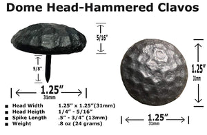 Dome Head Clavos  - 1.25" x 1.25"