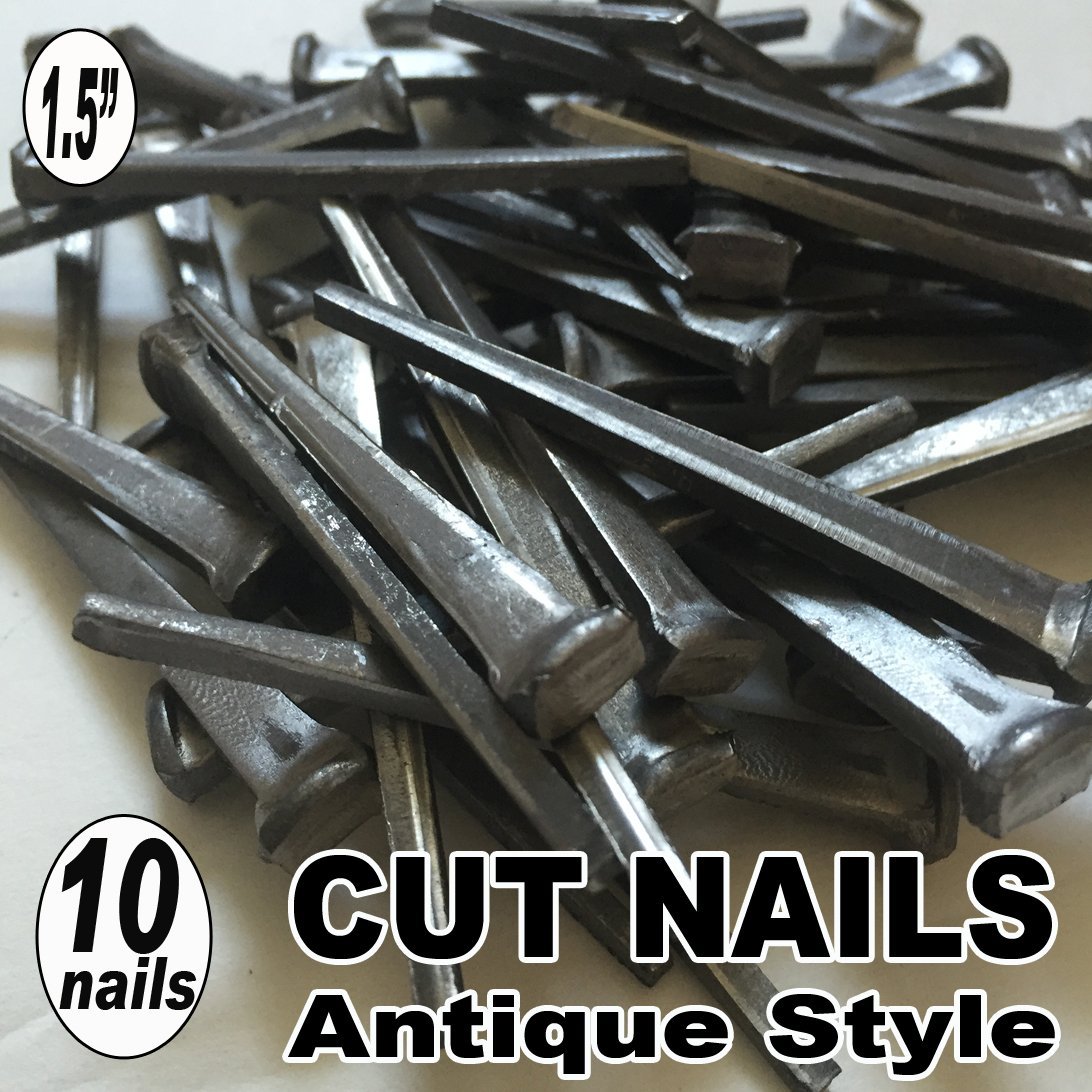 (10) 1.5" COMMON CUT Nails-Antique Style