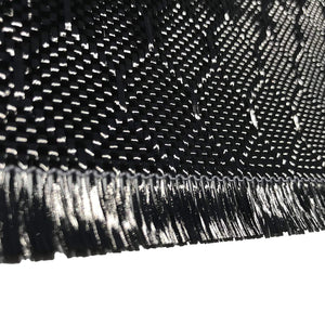 4 in x 1 FT - WASP - Carbon Fiber Fabric - Wasp Weave-3K - 220g-Black