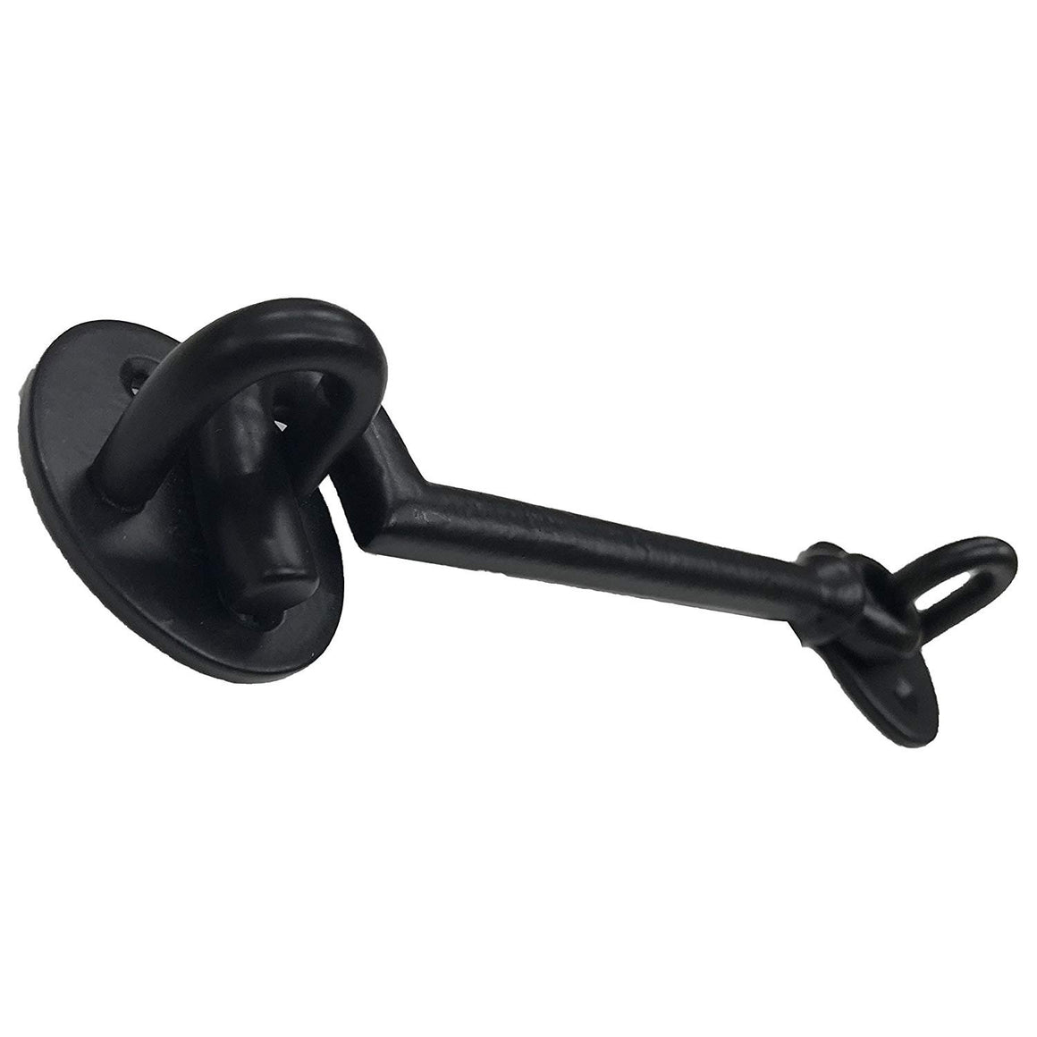 7" - Door Latch - DS-08 - Antique style Door latch door latch for gates, doors, closet, cabinet, Sliding Barn & Shed Doors - In Vintage Black cast iron Finish For interior & Exterior Designing (1)