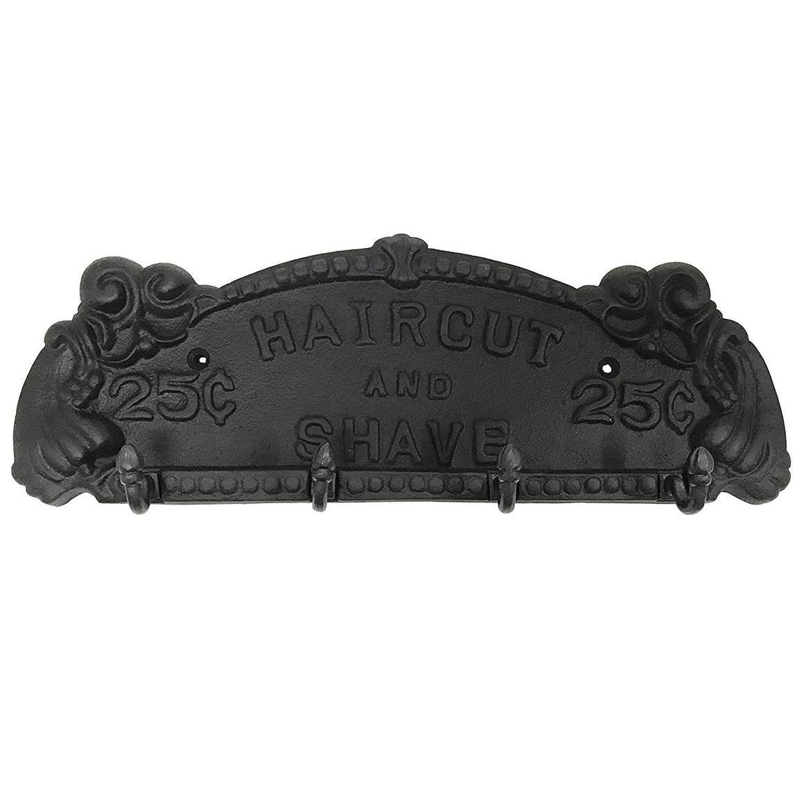 12.75" Hair Cut- Coat Hook - BB-124 - For coats, bags, hand towel etc - Black Finish For interior & Exterior Designing Wrought Iron Coat Hook (2)