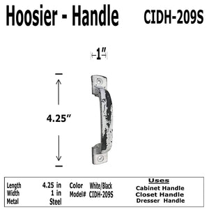 4.5" - Cabinet Knob Handle - CIDH-209S - for Gate, Drawer, Cabinet - Black & White Finish for Interior & Exterior Designing - CIDH-209S (4)